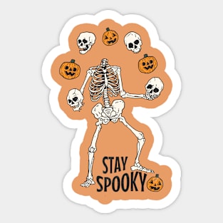 Spooky Skeleton Sticker